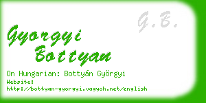 gyorgyi bottyan business card